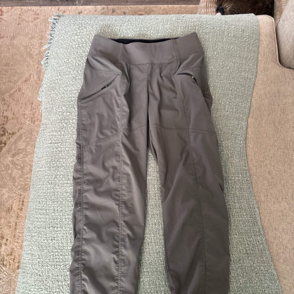 Prana Light Gray Regular Fit Pants